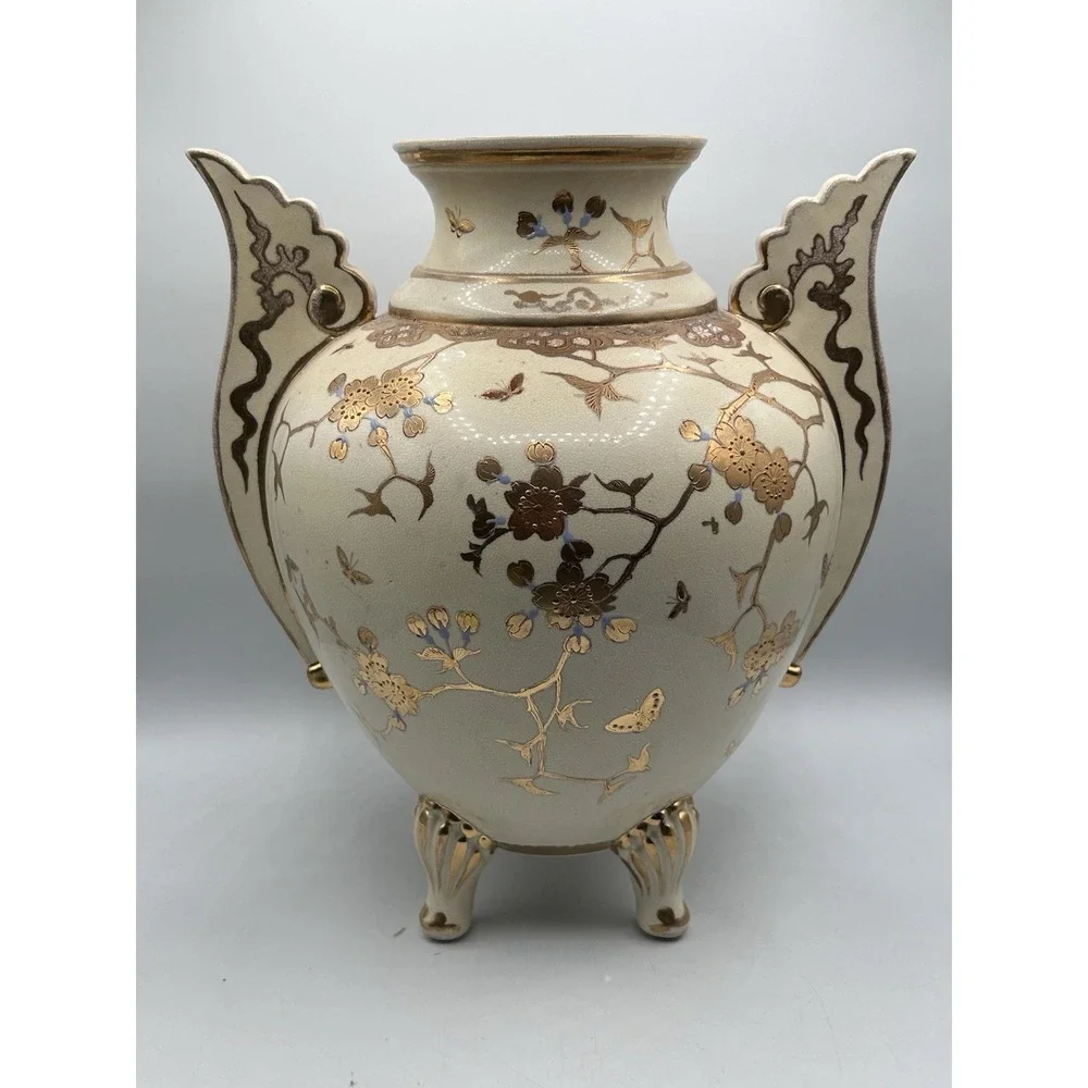 Vintage‎ Royal Worcester Winged Footed Vase 12.5